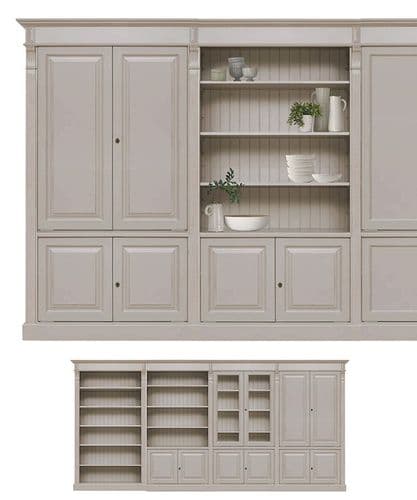 Modular French Empire cabinets & shelves
