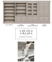 Modular French Empire cabinets & shelves