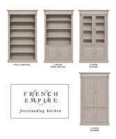 Modular French Empire cabinets & shelves