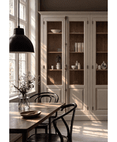 Modular French Espagnolette cabinets - wood or glazed doors