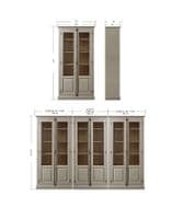 Modular French Espagnolette cabinets - wood or glazed doors