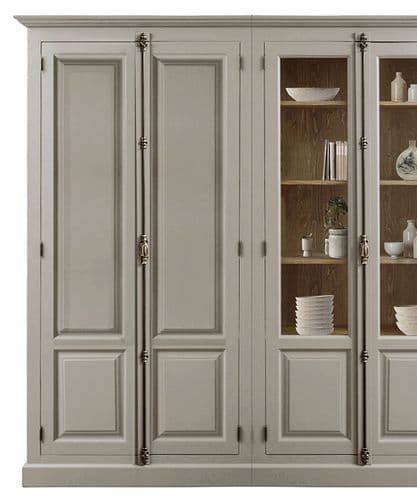 Modular French Espagnolette cabinets - wood or glazed doors