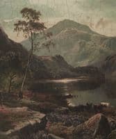 Oleograph landscape painting - SOLD