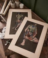 Pair of original pastel life studies