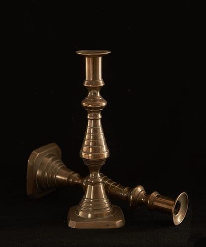 Pair of vintage brass candlesticks - SOLD