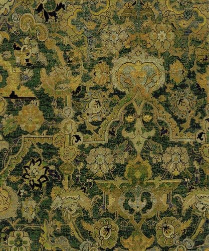 Persian Heritage velvet - Sylvan Green