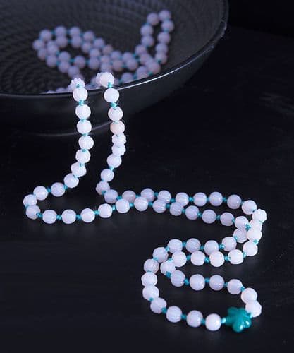 Semi-precious stone beaded necklace