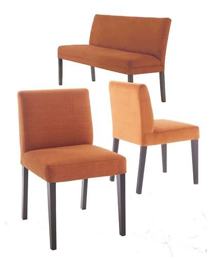 Set of 2 dining chairs with dining bench - SOLD