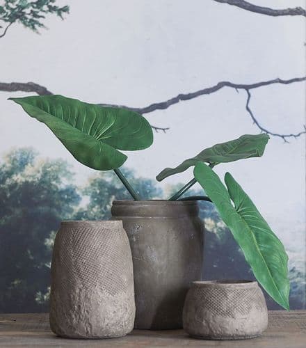 Set of three 'earth' pot vases- SOLD