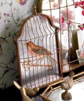 Vintage Trompe-l'Œil Birdcage Mirror Wall Decoration | Angel & Boho