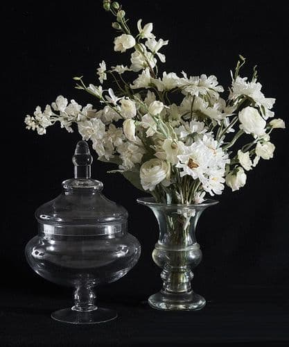 Trumpet vase & bonbon jar