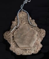 Vintage antiqued silver répoussé hanging frame - SOLD