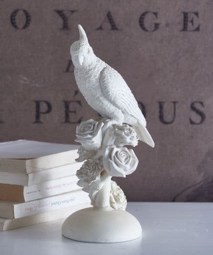 White Cockatoo on Roses - SOLD
