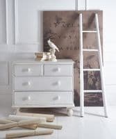 White decorative bamboo ladder - SOLD