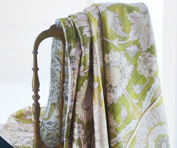 Velvet throws and cushions