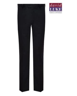 Black David Luke Boys Slim Leg Trouser