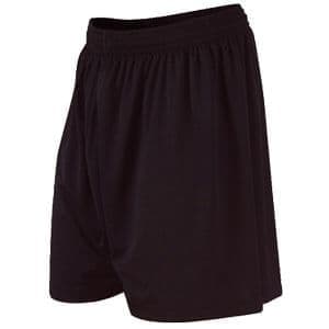 Black Long Leg PE Shorts