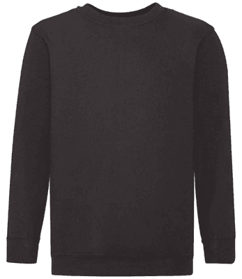 Black School Drop Shoulder Sweatshirt