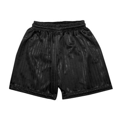 Black Shadow Stripe Shorts