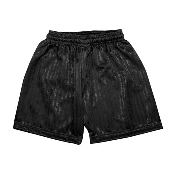 Black Shadow Stripe Shorts