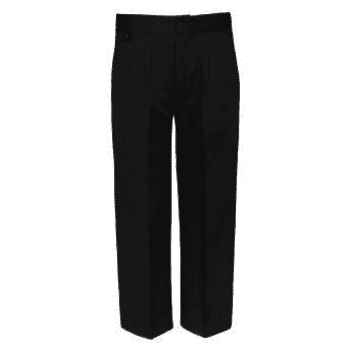 Boys Black Junior School Trousers