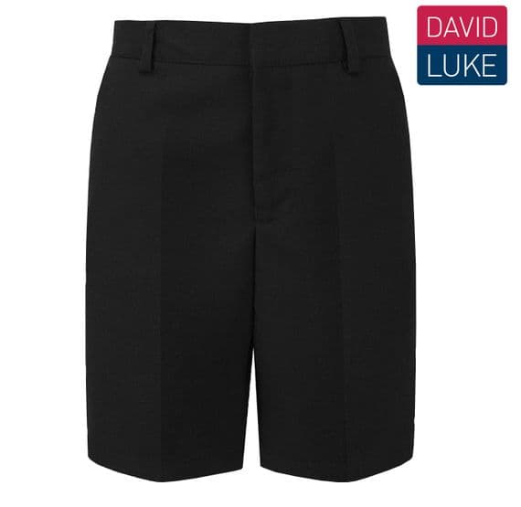 Boys Black Senior  Bermuda Shorts