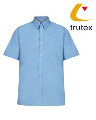 Boys Blue Twin Pack Short Sleeve Shirts