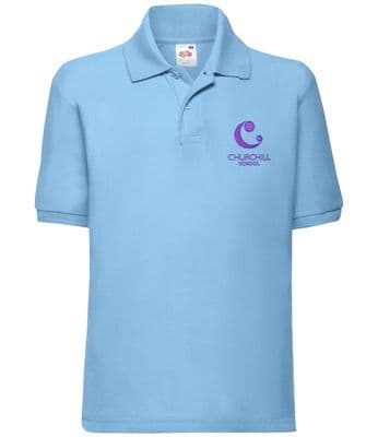 Churchill Special Free School Sky Blue Polo Shirt