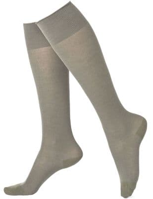Girls 3 Pack Grey Knee High Socks