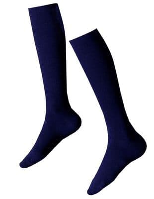 Girls 3 Pack Navy Knee High Socks