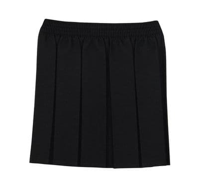 Girls Junior Black Pleated Skirt