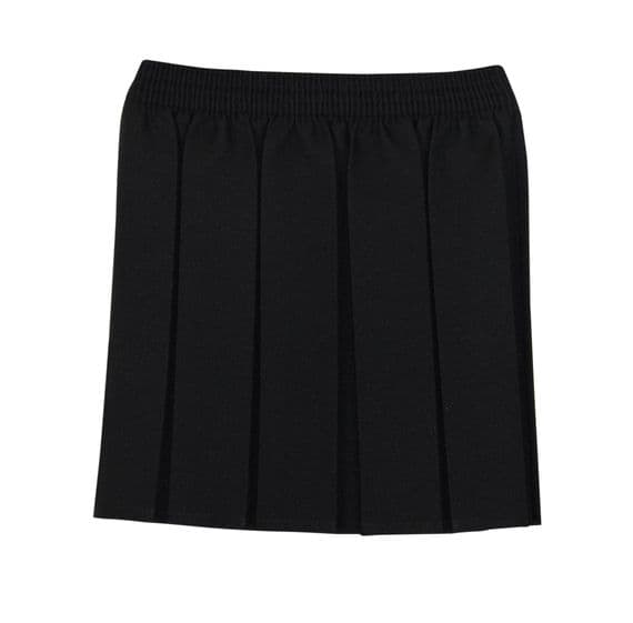 Girls Junior Black Pleated Skirt