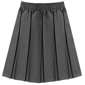 Girls Junior Grey Pleated Skirt