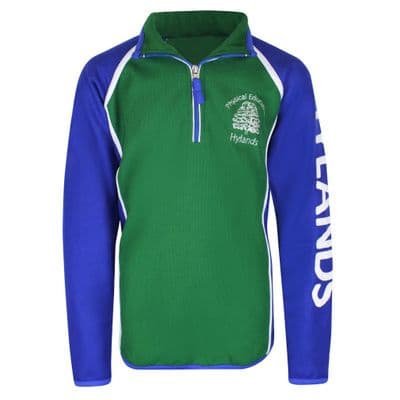 Hylands Unisex 1/4 Zip Long Sleeve Sports Top