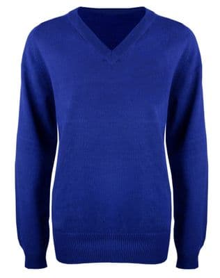 Royal Blue V-Neck Pullover