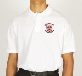 St Osyth White Polo Shirt