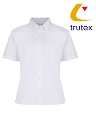 White Twin Pack Short Sleeve Non-Iron Blouse