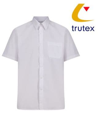 White Twin Pack Short Sleeve Non-Iron Shirt
