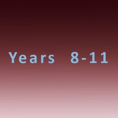 Years 8-11 (September 2026 onwards)