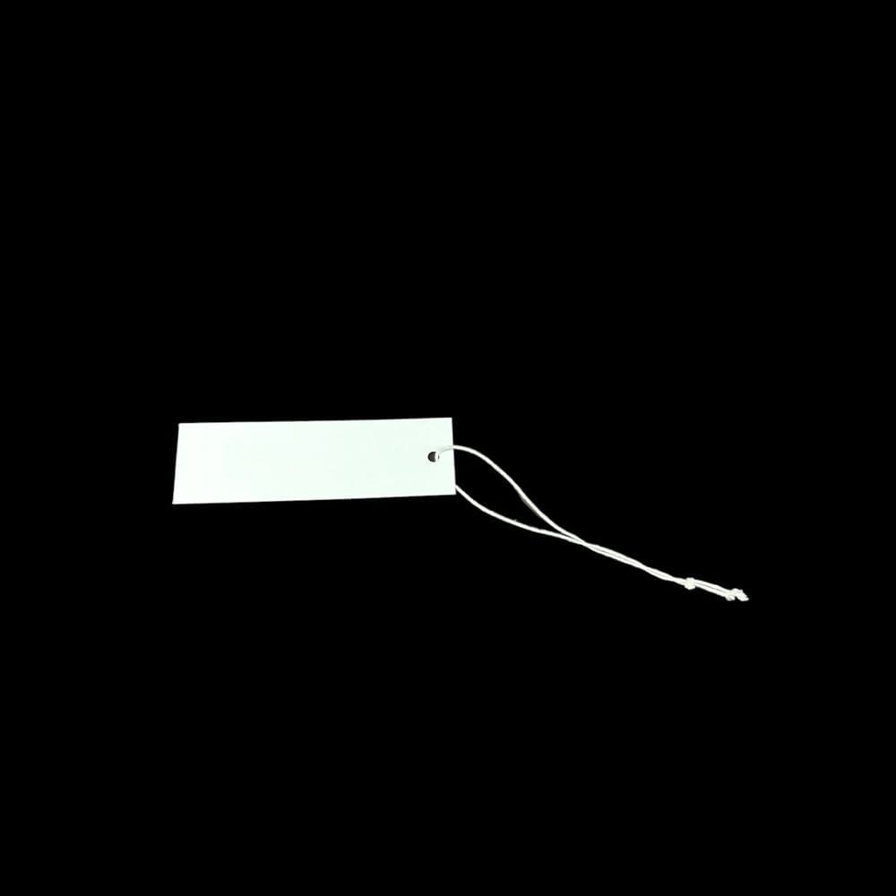 100 x 30mm Plastic Tag Elastic Tie White - 250
