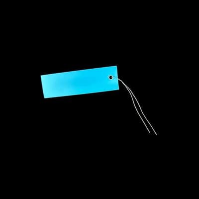 100 x 30mm Plastic Tag, Wire Tie, Blue - 250