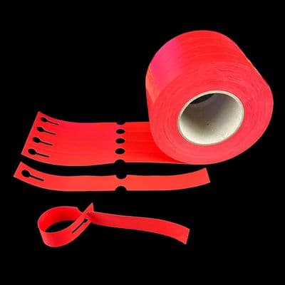 250 x 25mm Softprint Loophold, Red - Big Drum - 1000