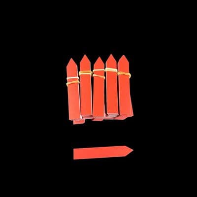 80 x 13mm Stick In, Red - 500