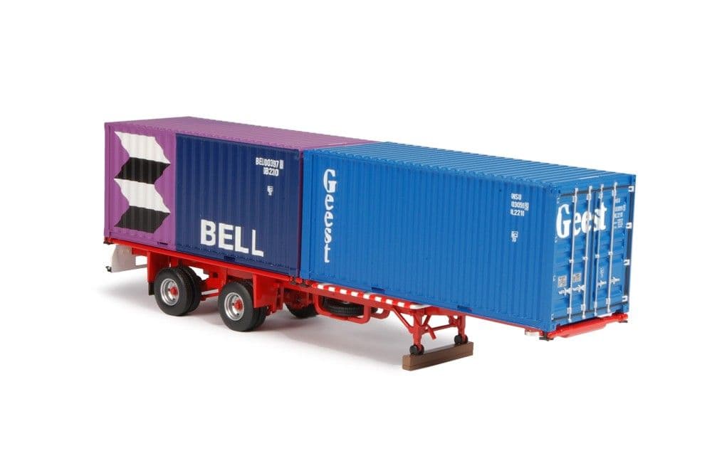 TEKNO 1:50 SCANIA 142M (450) DE WILDE Truck & Trailer with 40ft BELL