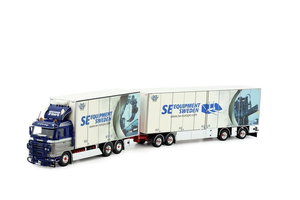 Tekno 1/50 Scania 143 M 450 Avec Remorque Frigorifique Rouge (occasion)