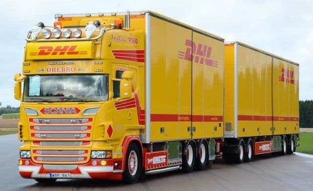 スカニア DHL 1/50 Tekno Scania DHL Karlsson