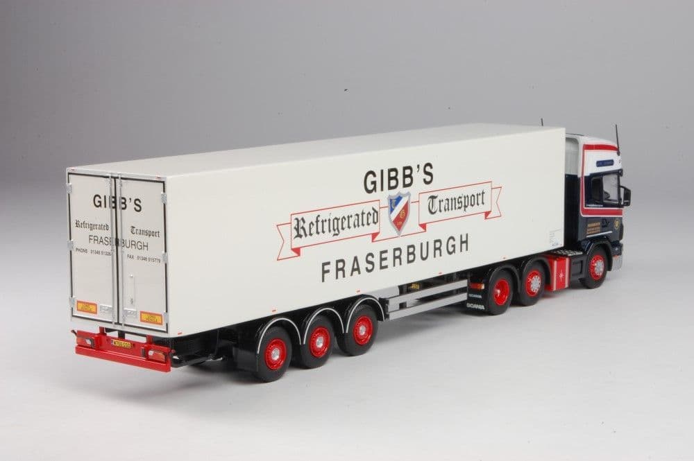 Camion Semi-remorque Eligor Scania Gibb's - Echelle 1:43 - Modèle Frigorifique - Occasion