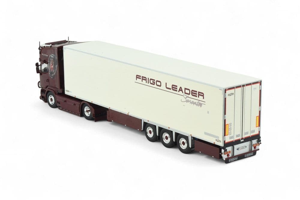 TRIO TRANS SCANIA R-Series Topline Remorque Frigorifique 1/50 KM0 Tekno