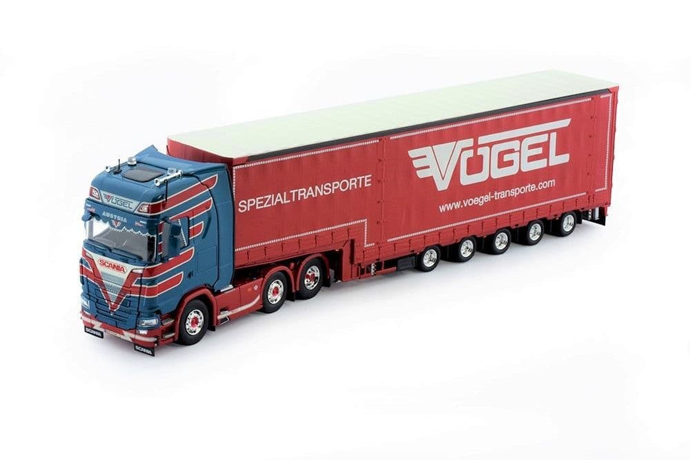 自動車 Tekno Mod 150000D+/VOGEL 1/50 Tekno Scania S Vogel Machine Trailer