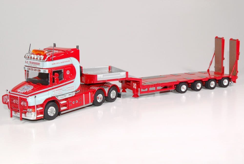 Camion Scania Saxer Transport - Tekno 83354 - Miniature 1/50 Neuve